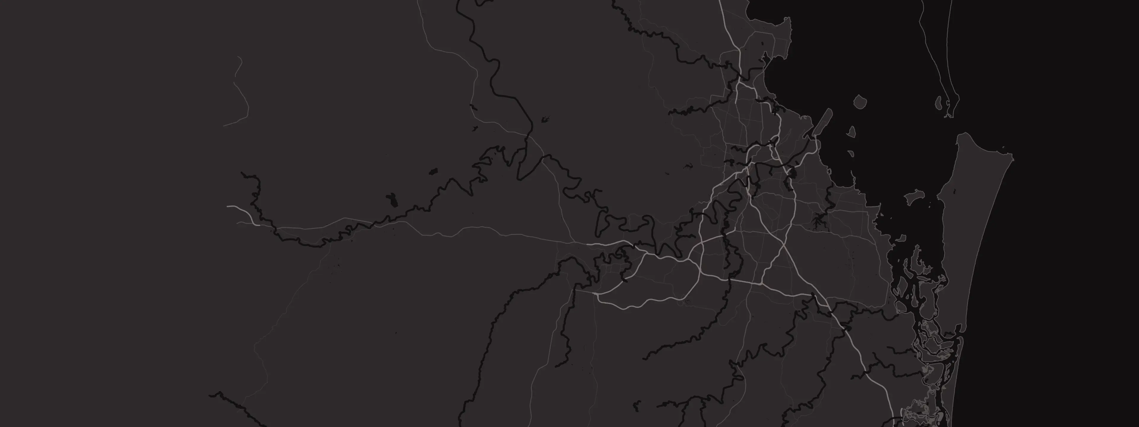 Map of South East Queensland showing RFL’s base in Hamilton and the areas it covers