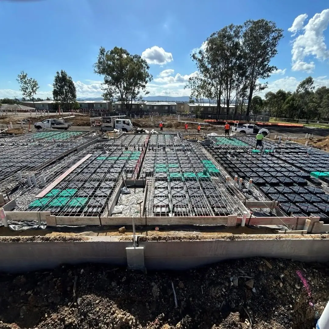 Biax® pods laid to the engineered design